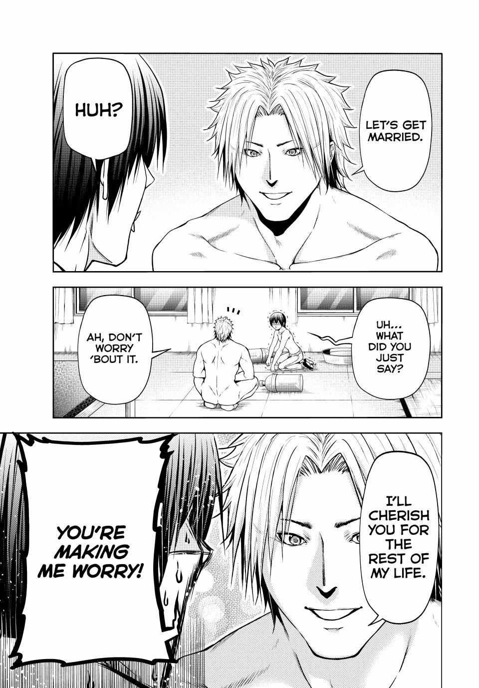 Grand Blue Manga Chapter 95 page 15 - The Night Is Still Young scene