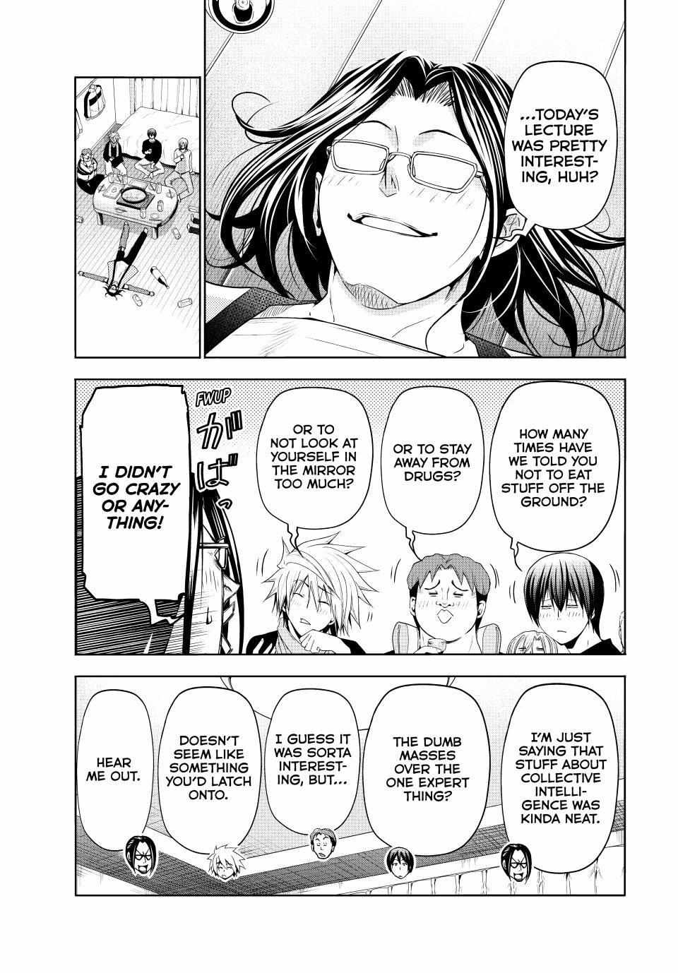 Grand Blue Manga Chapter 96 page 15 - Collective Inteligence scene