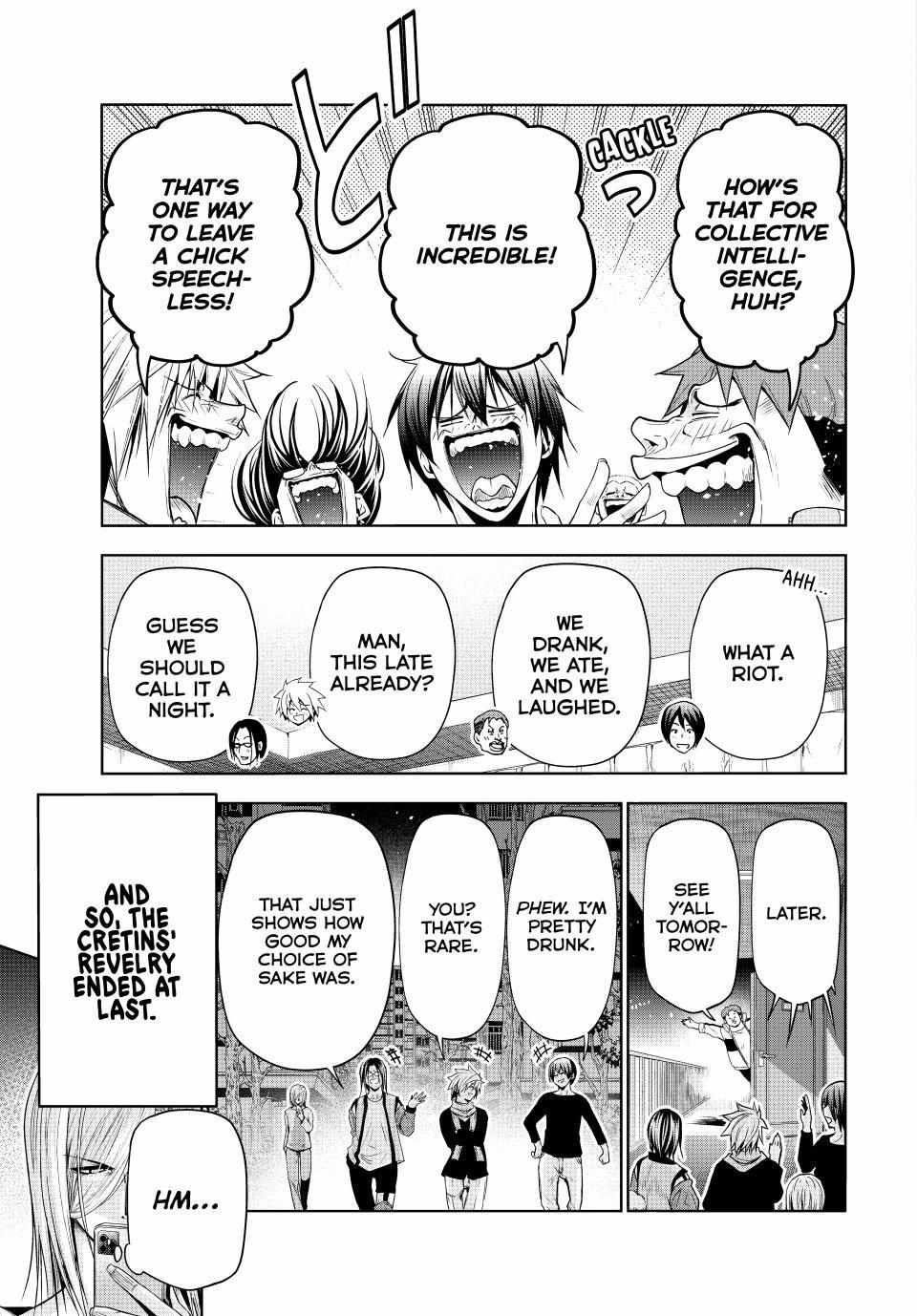 Grand Blue Manga Chapter 96 page 33 - Collective Inteligence scene