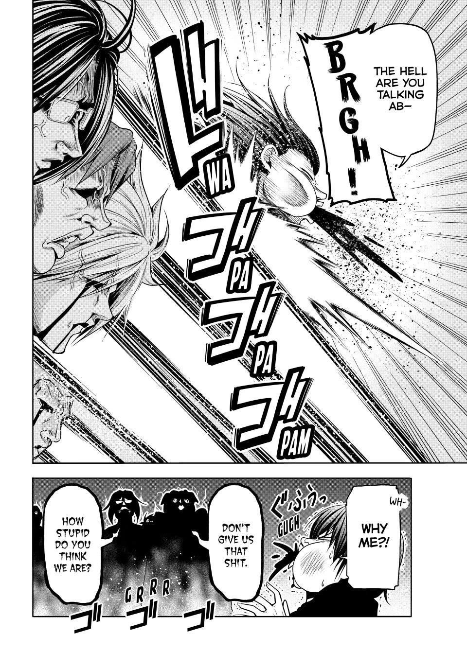 Grand Blue Manga Chapter 98 page 27 - Risk Factor scene