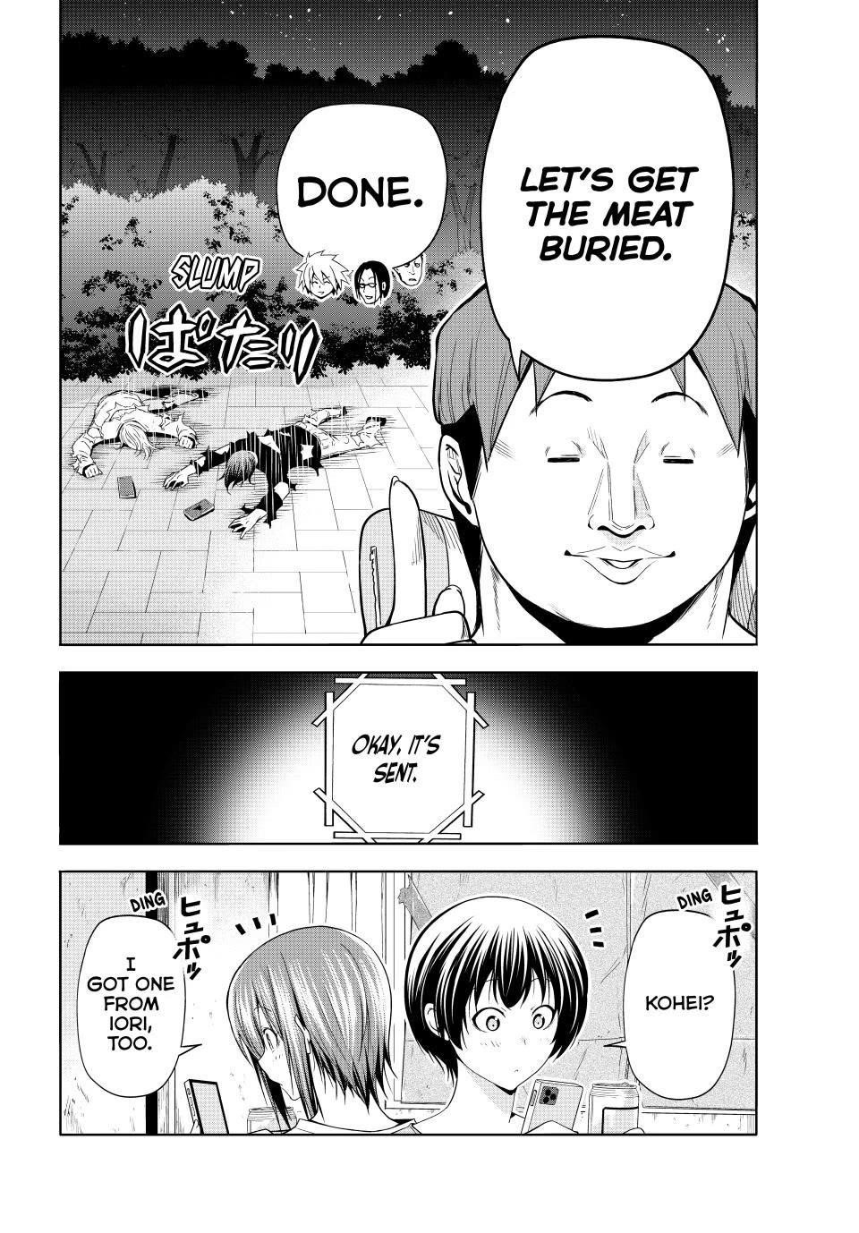 Grand Blue Manga Chapter 98 page 35 - Risk Factor scene