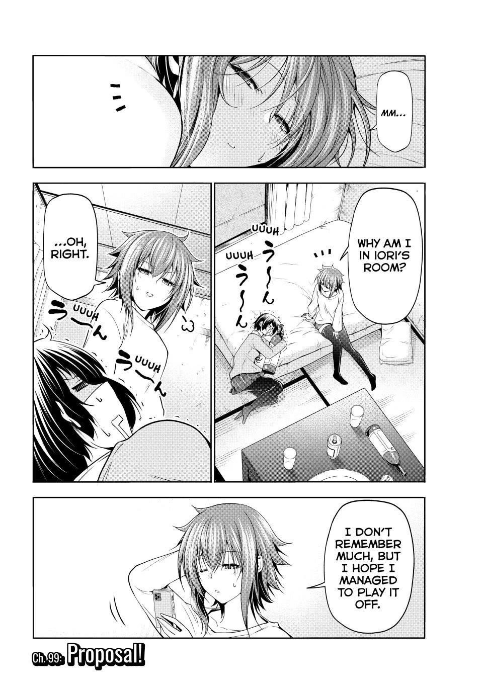 Grand Blue Manga Chapter 99 page 4 - Proposal scene